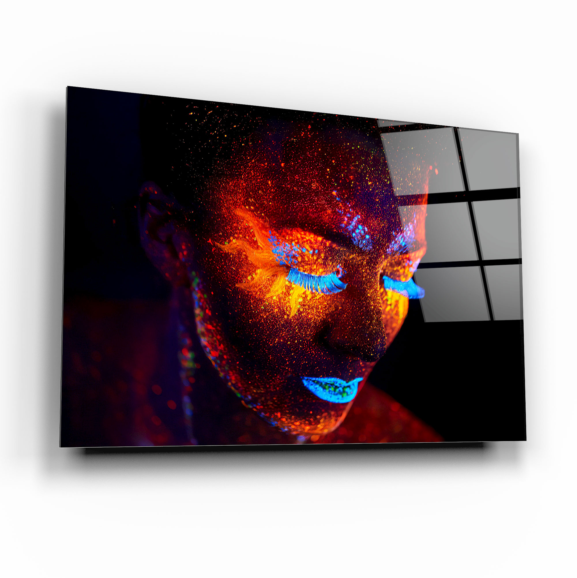 Neon Kadın Kırılmaz Cam Tablo