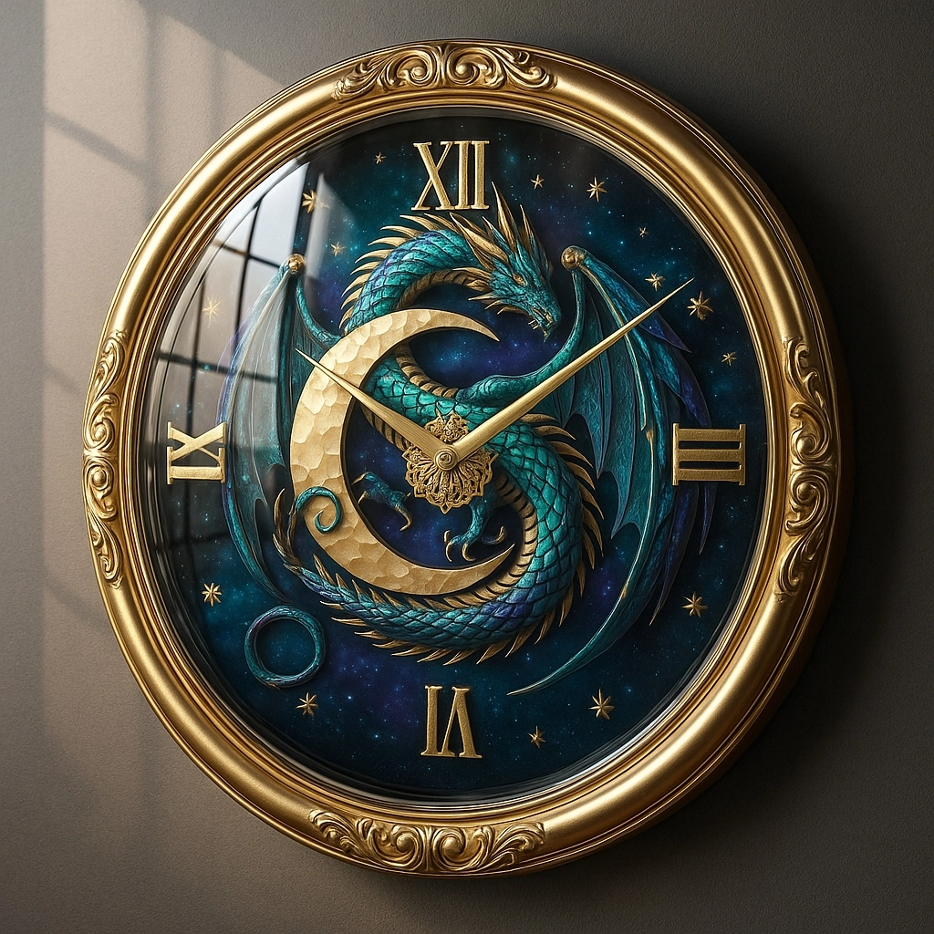 Ayışığı Cam Duvar Saati