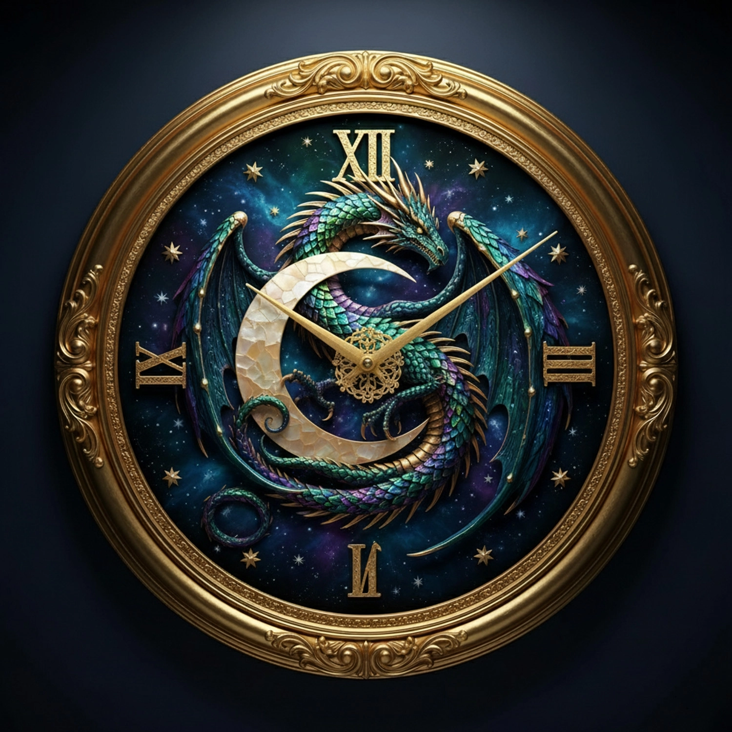 Ayışığı Cam Duvar Saati