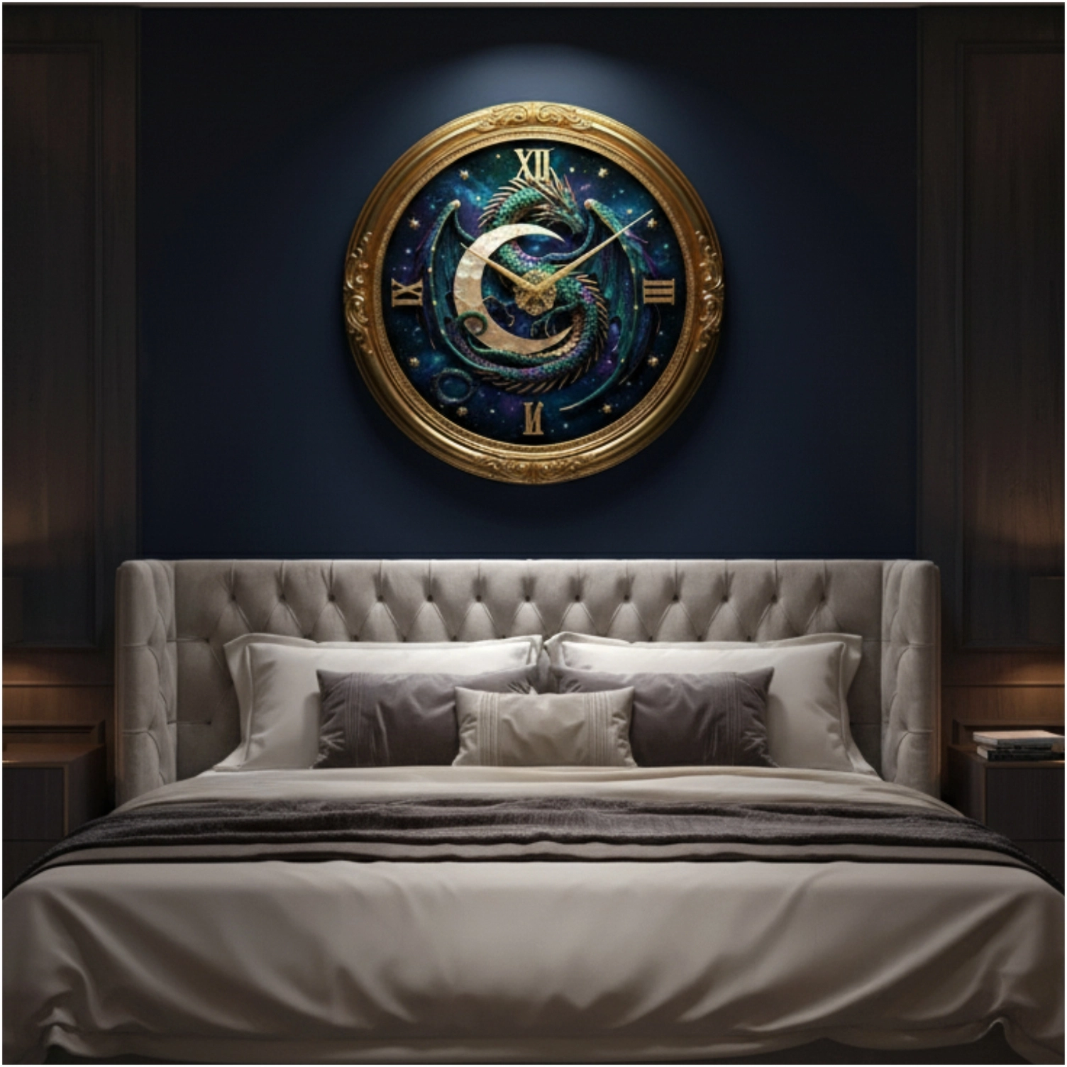 Ayışığı Cam Duvar Saati