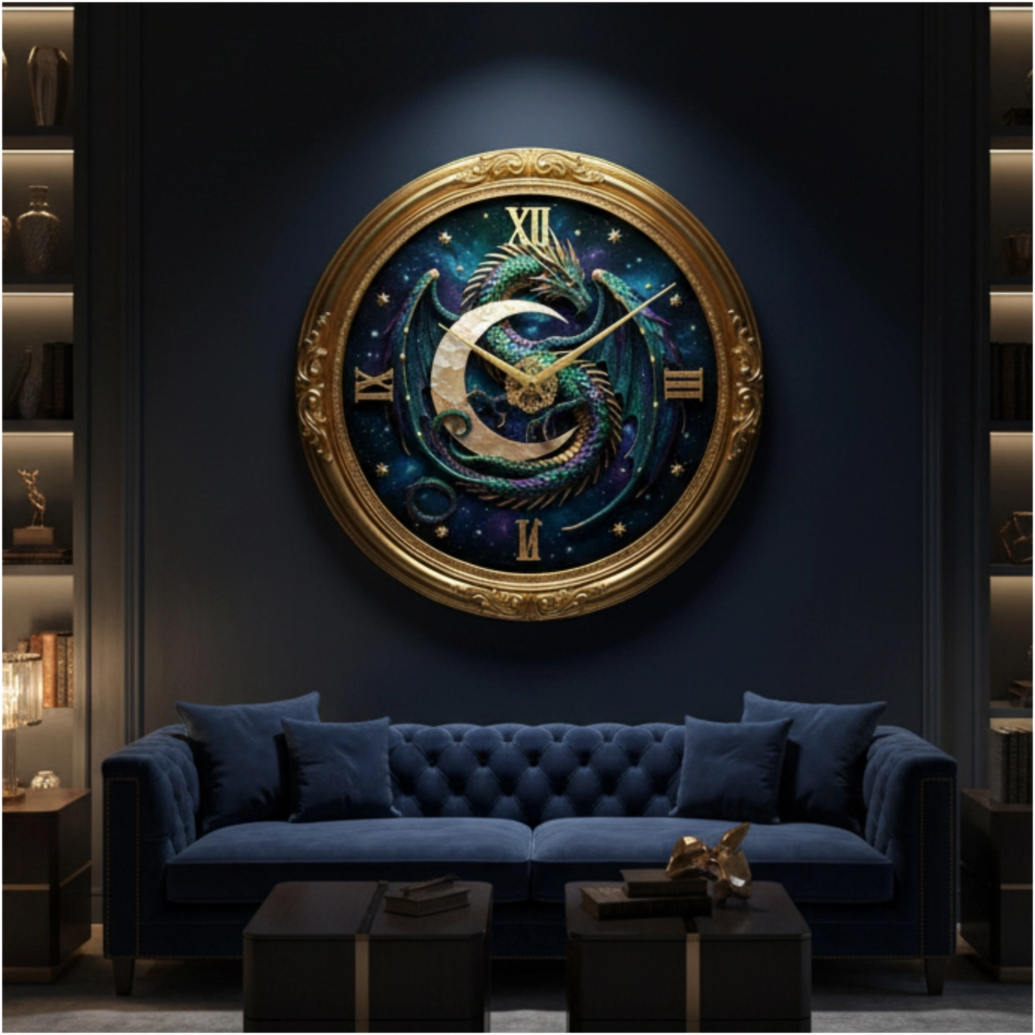 Ayışığı Cam Duvar Saati