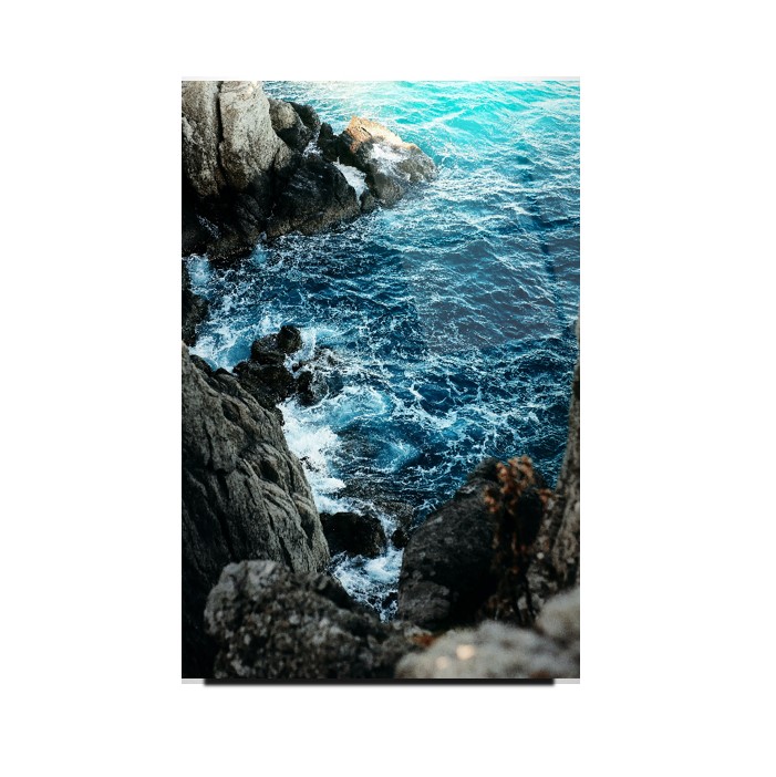 Deniz Manzarası Cam Tablo