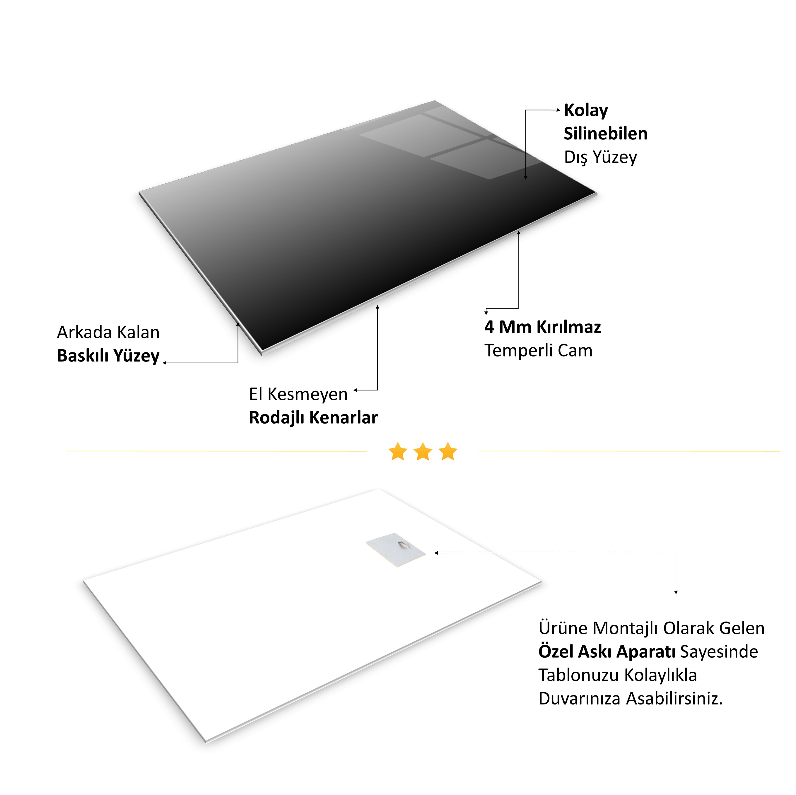 Kadın ve Kelebek Cam Tablo