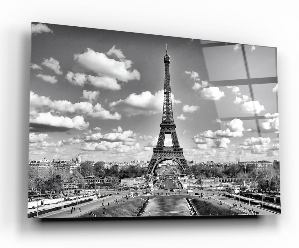 Paris Manzarası Cam Tablo