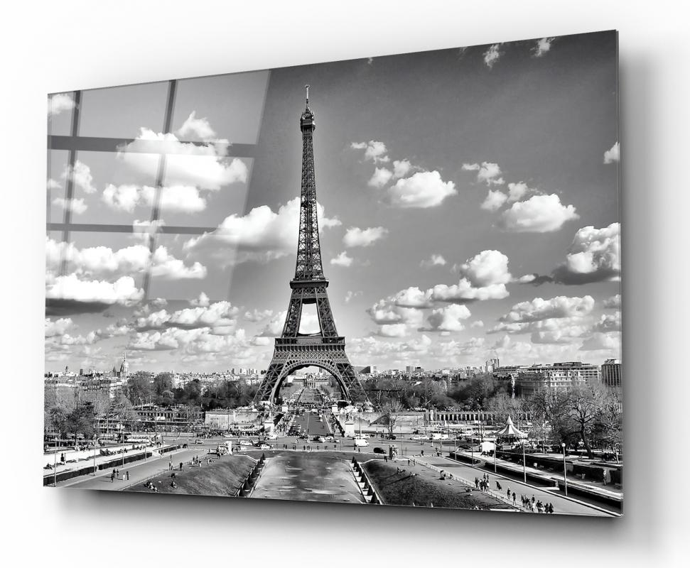 Paris Manzarası Cam Tablo