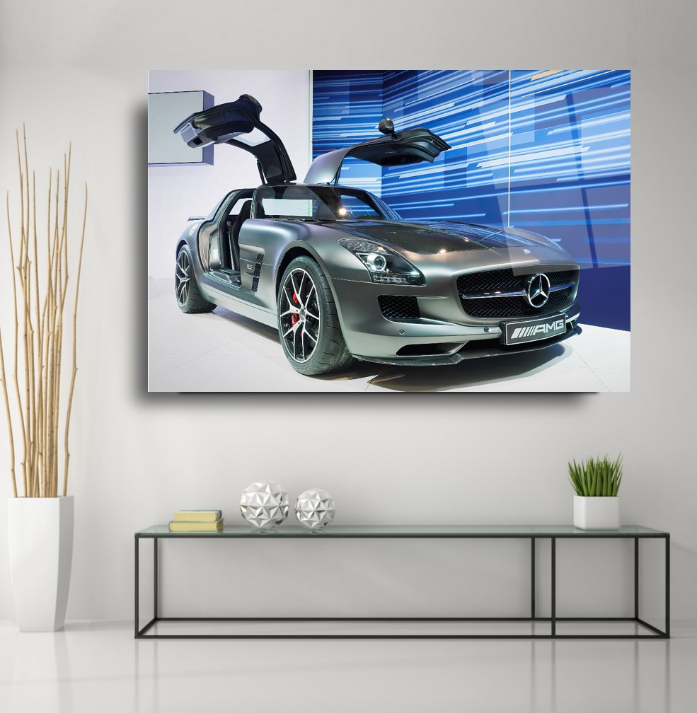 Spor Araba Cam Tablo