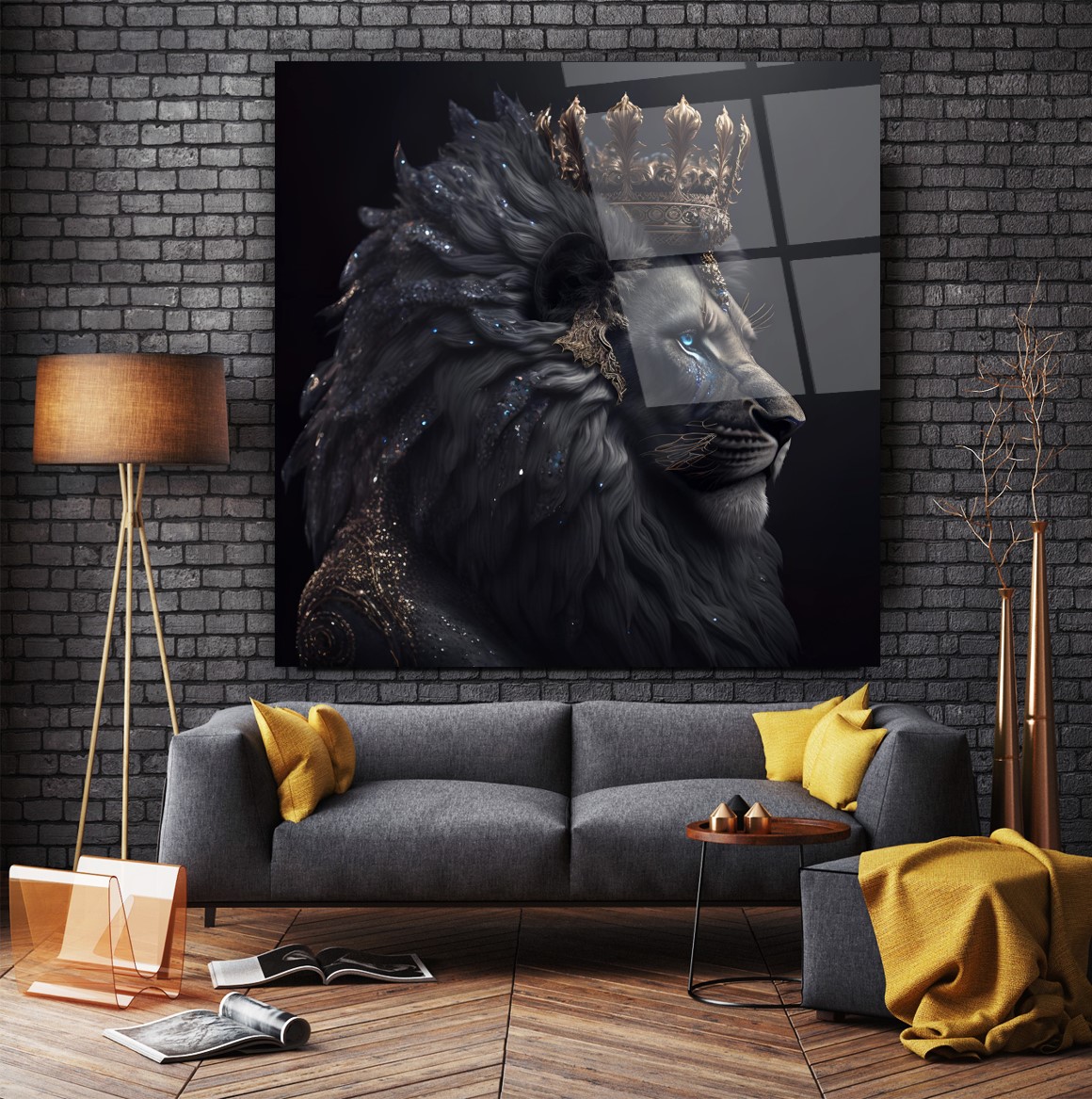 Aslan Cam Tablo 