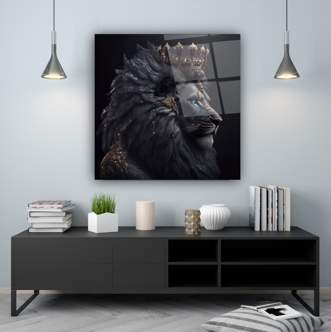 Aslan Cam Tablo 