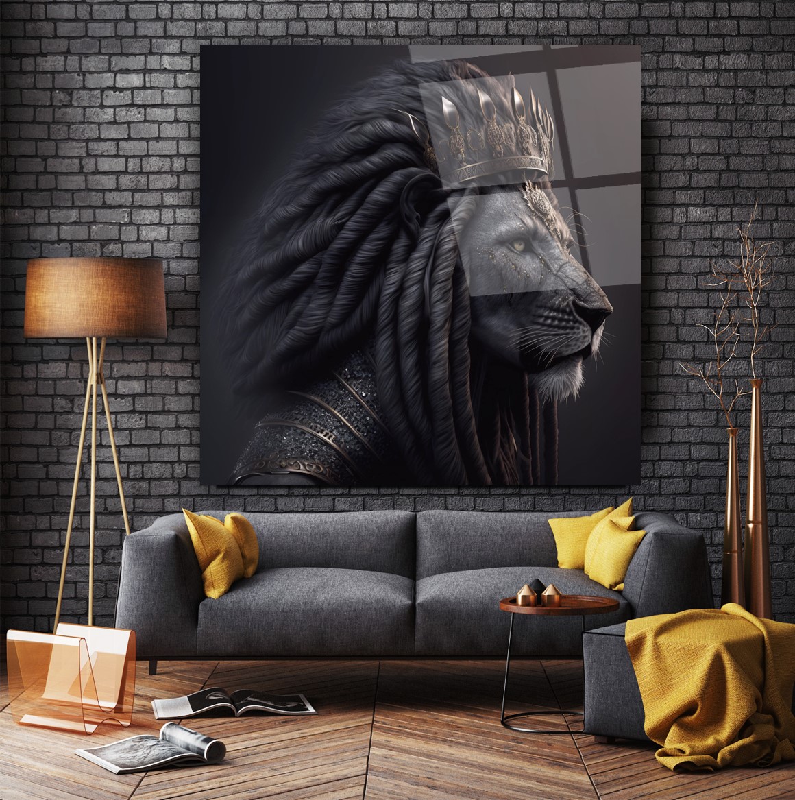 Aslan Cam Tablo 