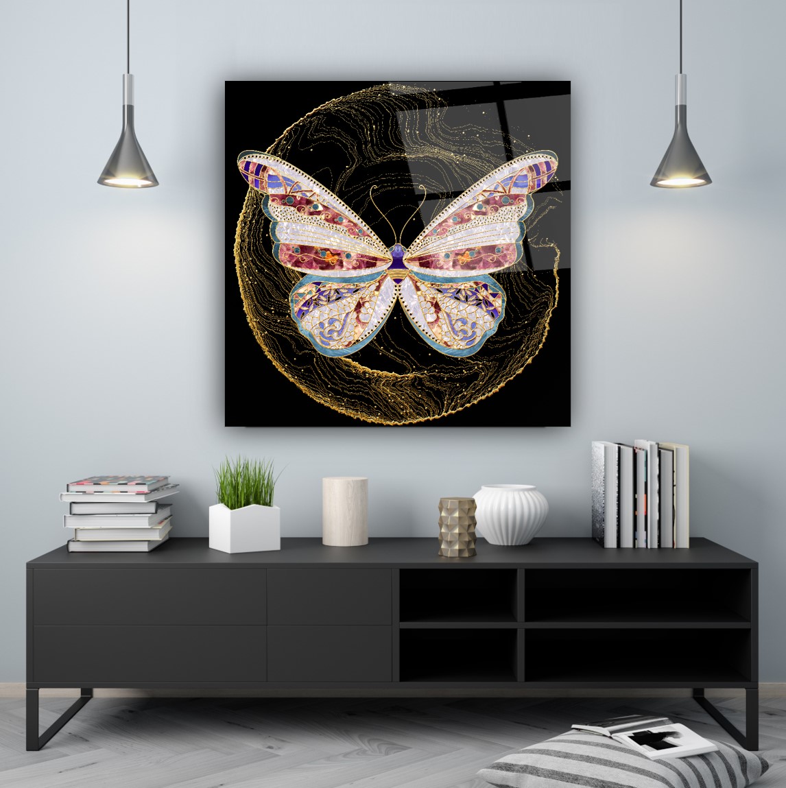 Kelebek Cam Tablo