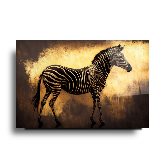 Gold Zebra Cam Tablo