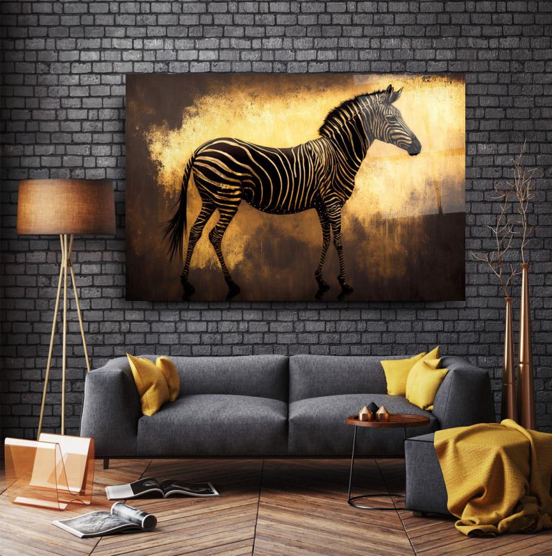 Gold Zebra Cam Tablo