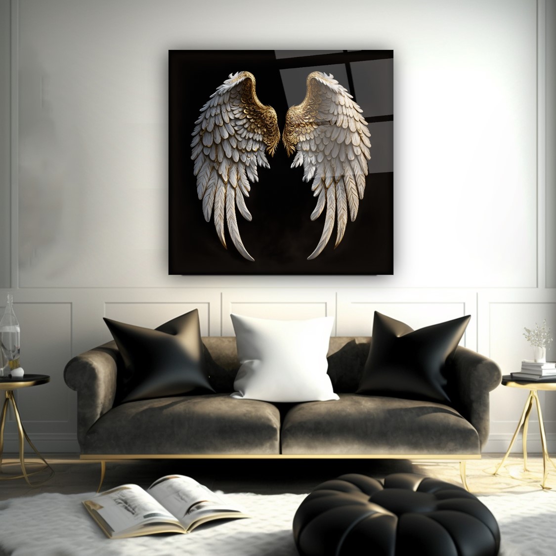 Gold Kanat Cam Tablo