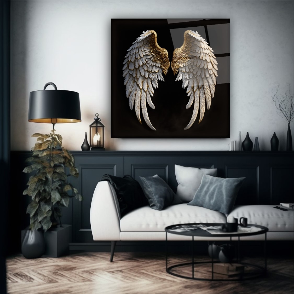 Gold Kanat Cam Tablo