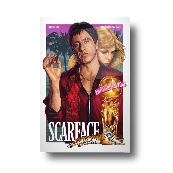 Scarface Tony Montana Cam Tablo