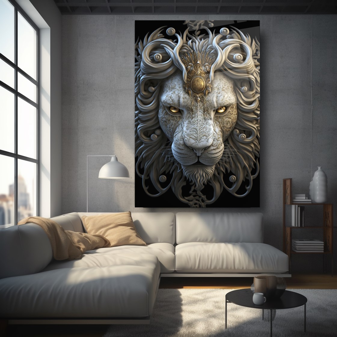 Aslan Cam Tablo