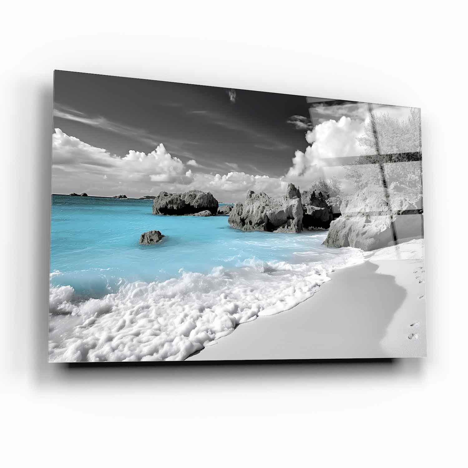 Deniz Manzarası  Cam Tablo