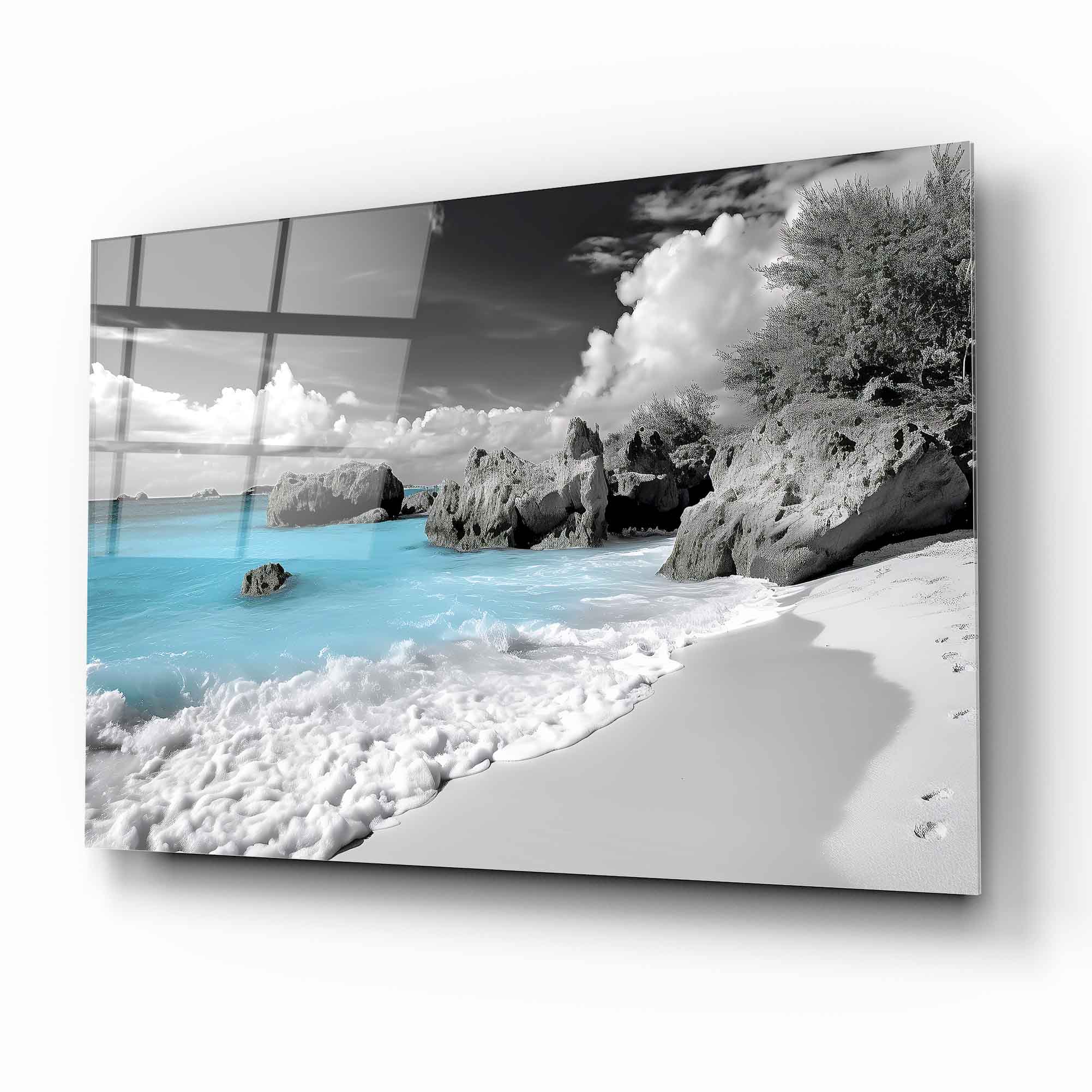 Deniz Manzarası  Cam Tablo