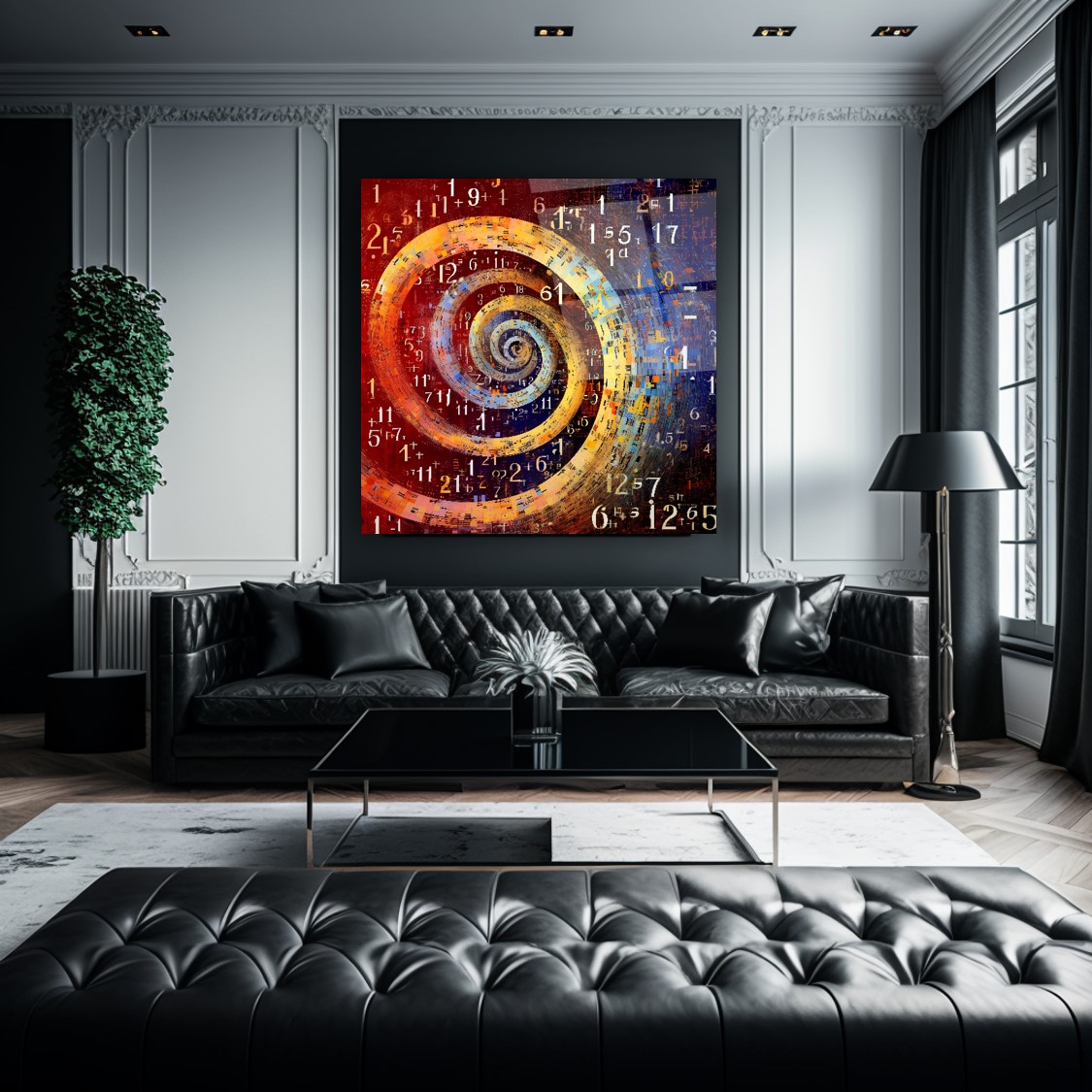 Matematik Sayılar Cam Tablo