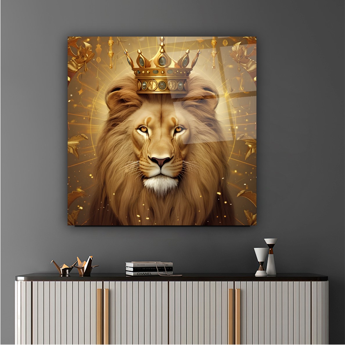 Aslan Cam Tablo