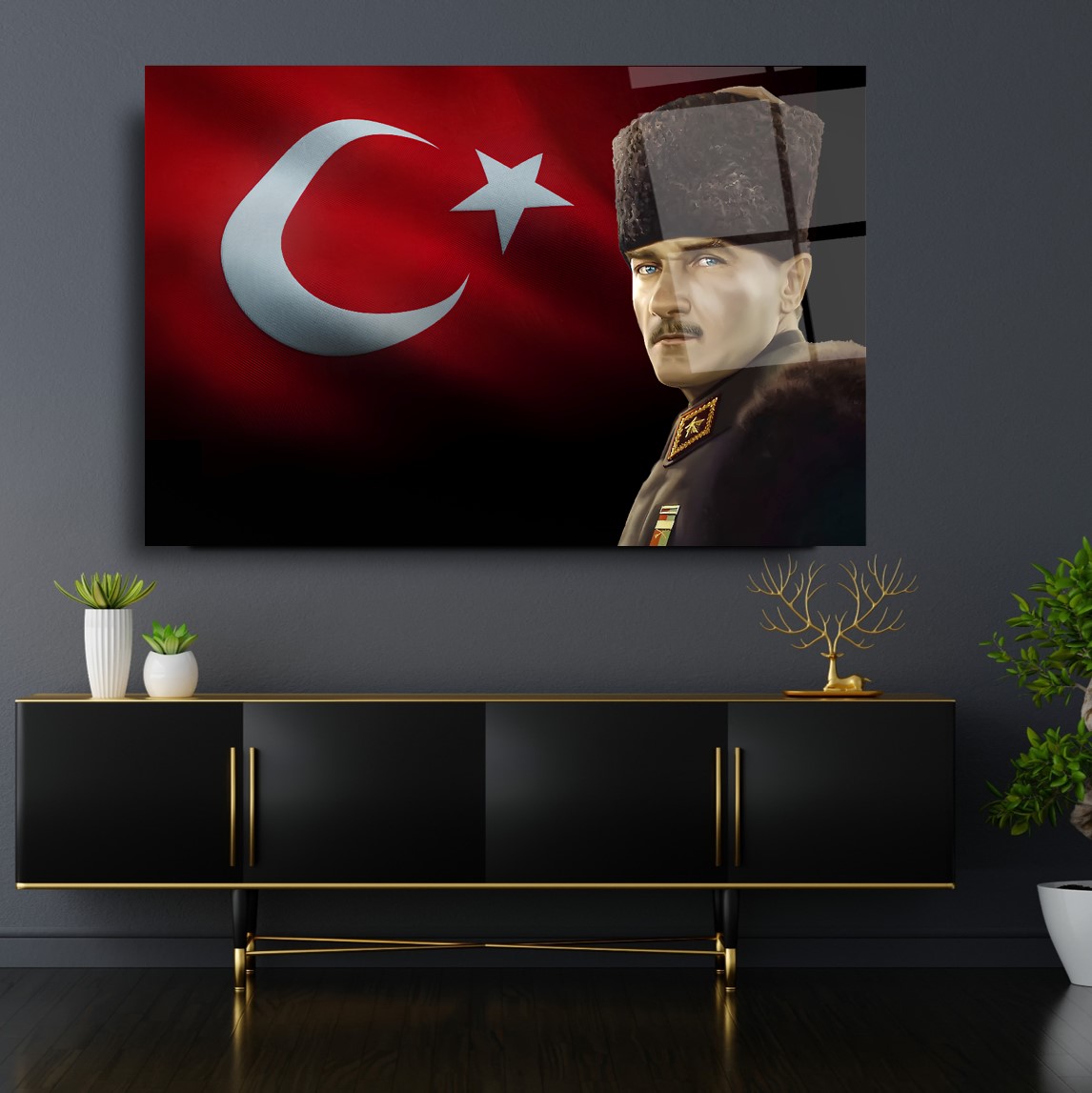 Atatürk Cam Tablo