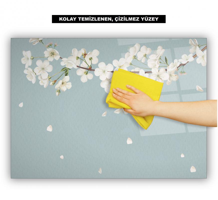 Çiçek Ocak Arkası Cam Koruyucu