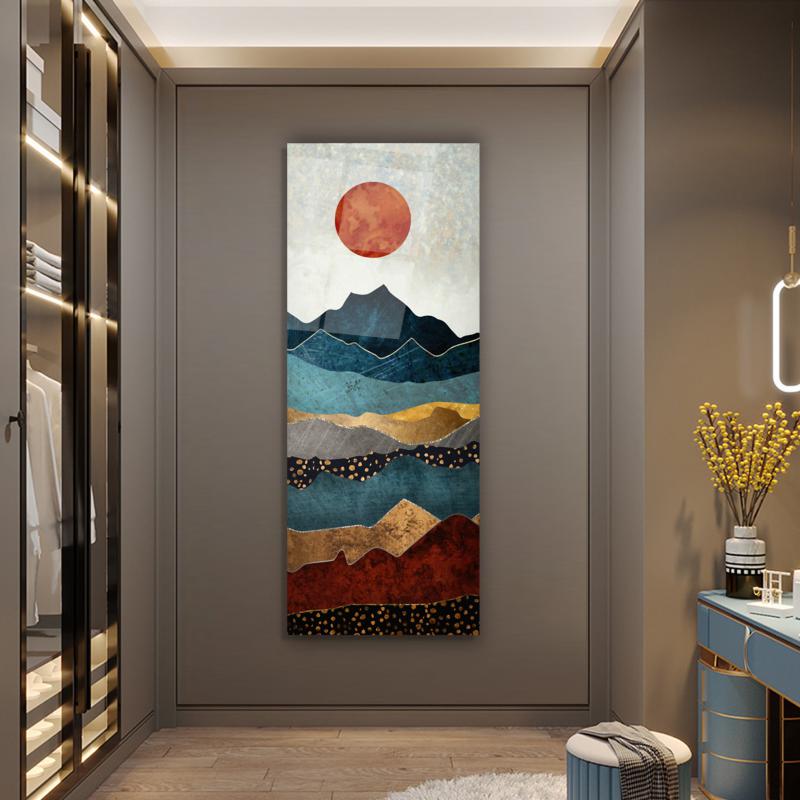 Soyut Panoramik Cam Tablo