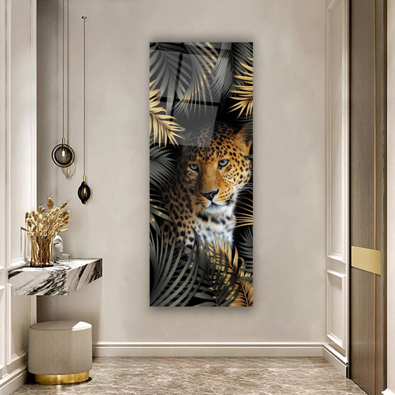 Leopar Panoramik Cam Tablo