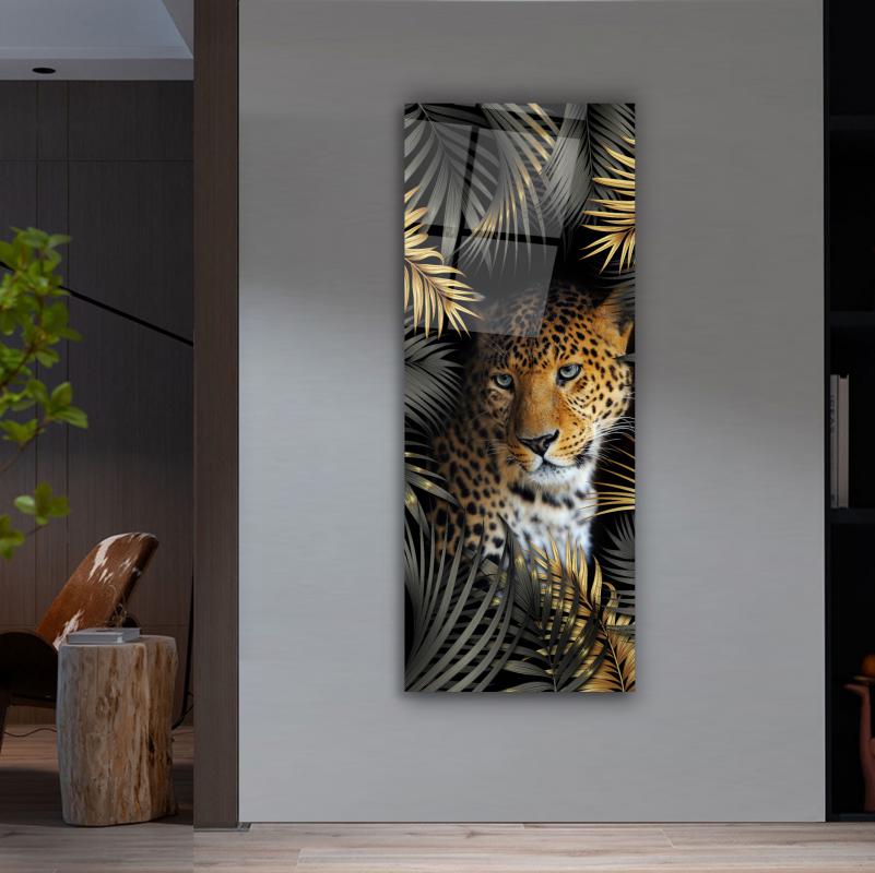 Leopar Panoramik Cam Tablo