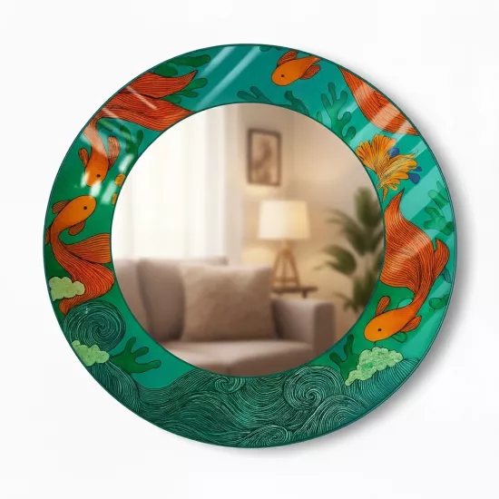 Japon Balıklı Ayna