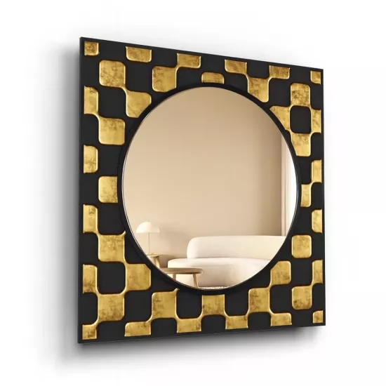 Altın Matris Kare  Ayna