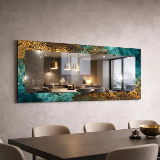 Desenli Panoramik Ayna