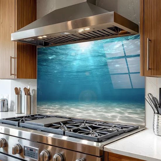 Okyanus Suyu Ocak Arkası Cam Koruyucu