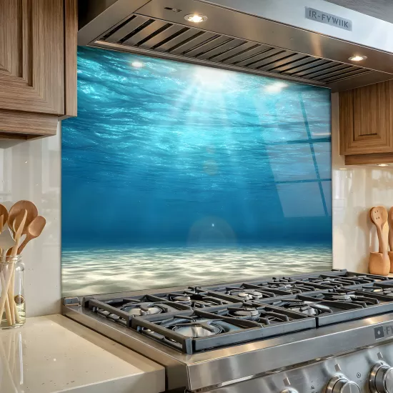 Okyanus Suyu Ocak Arkası Cam Koruyucu