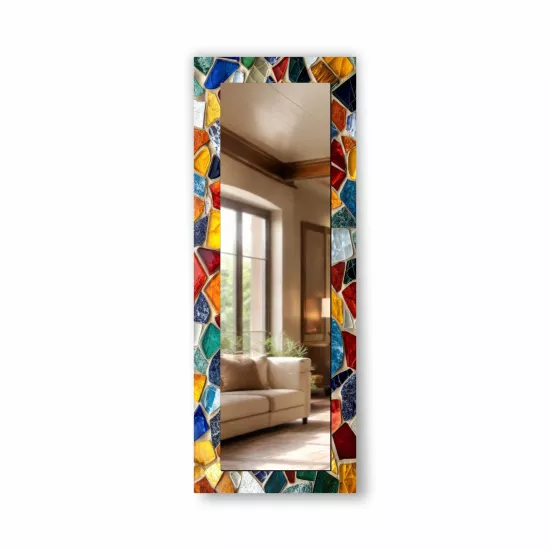 Renkli Baskılı Dikey Panoramik Ayna