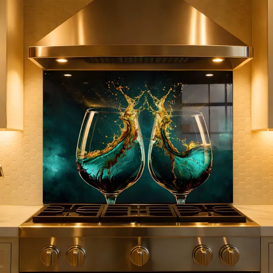 Kadehli Ocak Arkası Cam Koruyucu