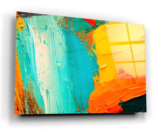 Renkli Ocak Arkası Cam Koruyucu