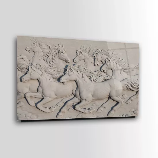 Koşan Atlar Ocak Arkası Cam Koruyucu