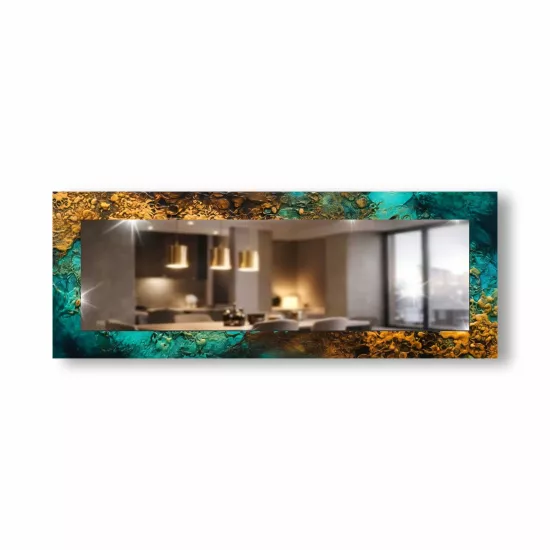 Desenli Panoramik Ayna