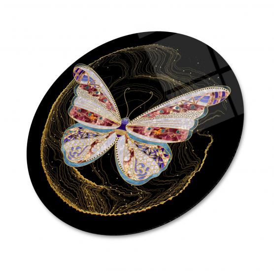 UV BASKI YUVARLAK CAM TABLOLAR