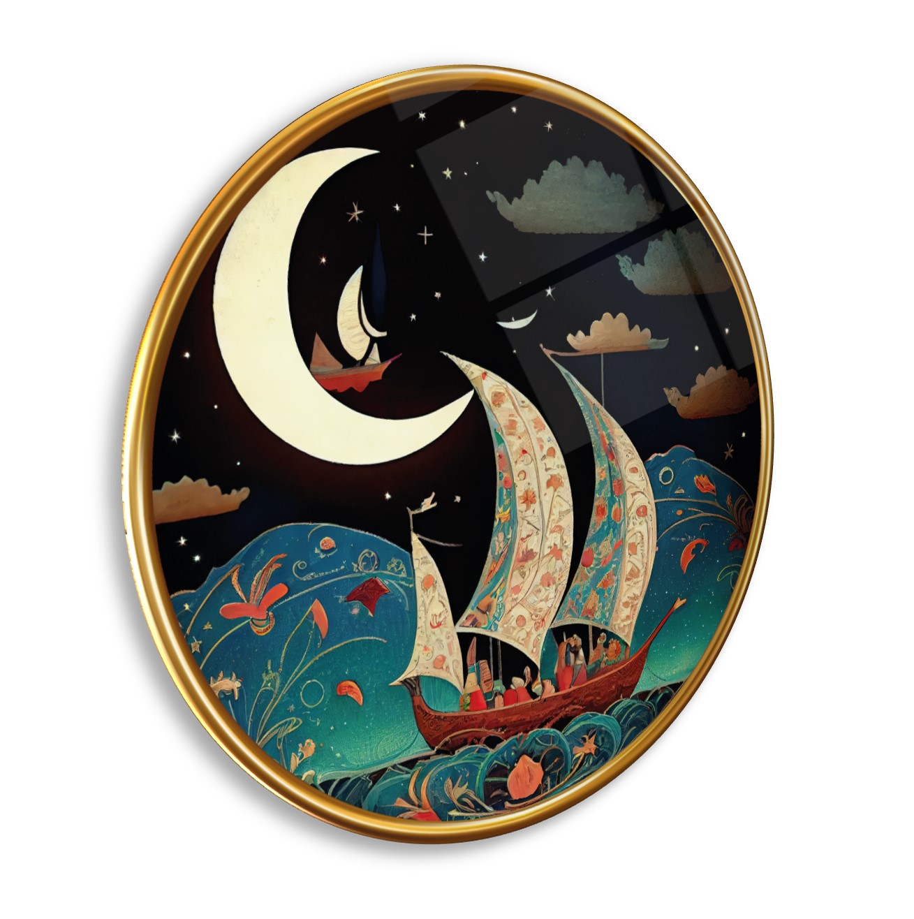 Minyatür Yuvarlak Cam Tablo