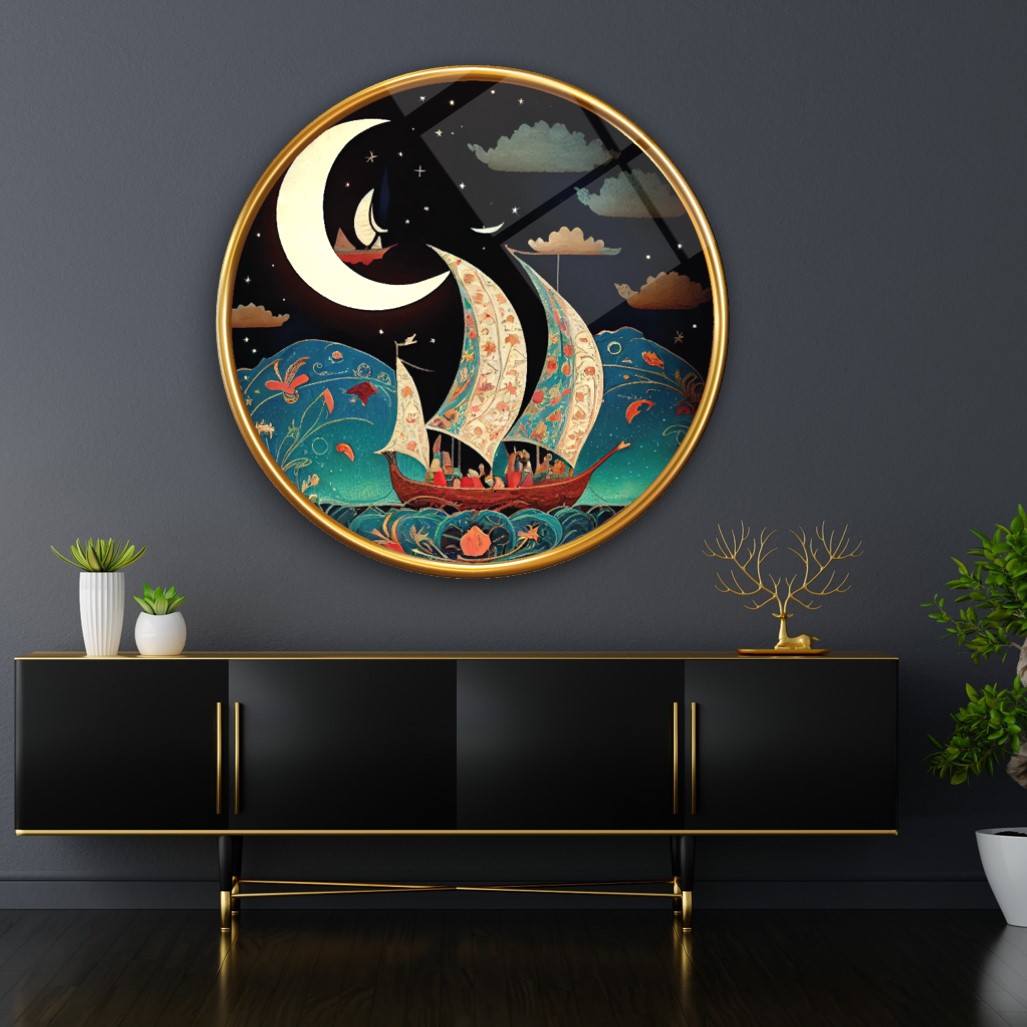 Minyatür Yuvarlak Cam Tablo