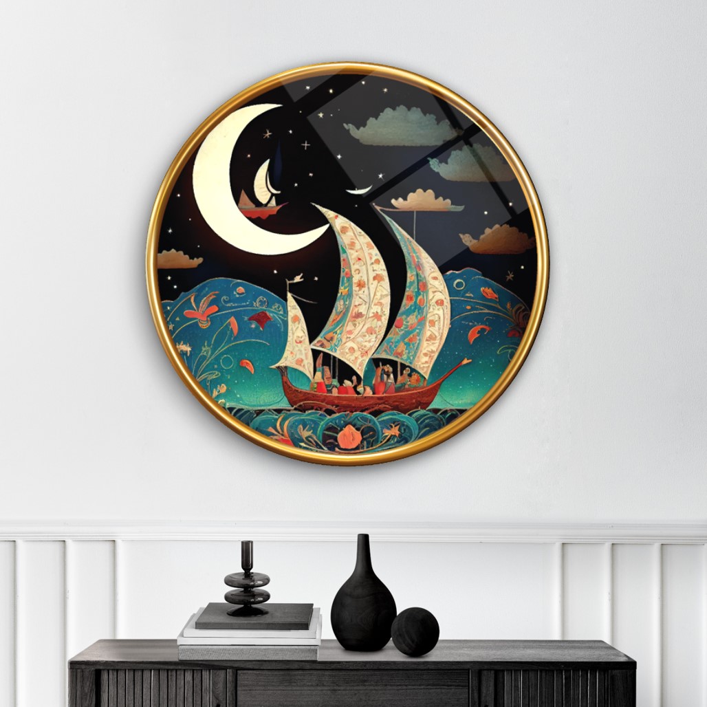 Minyatür Yuvarlak Cam Tablo