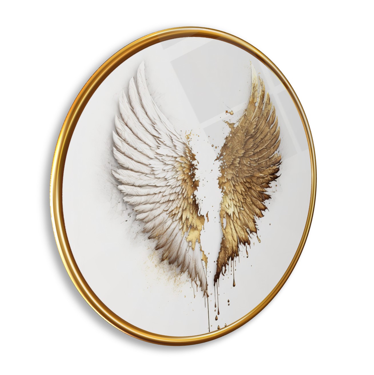 Kanat Yuvarlak Cam Tablo