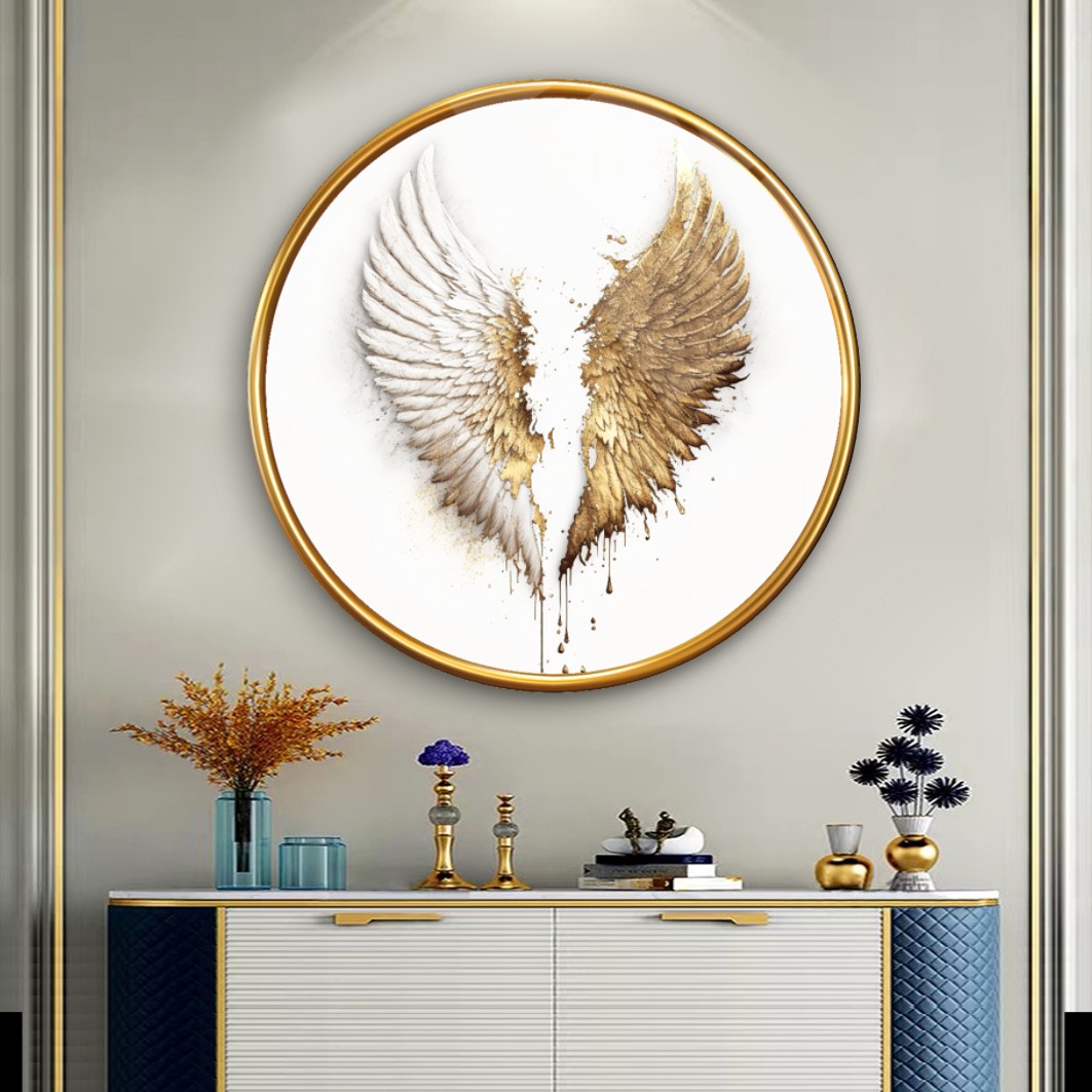 Kanat Yuvarlak Cam Tablo