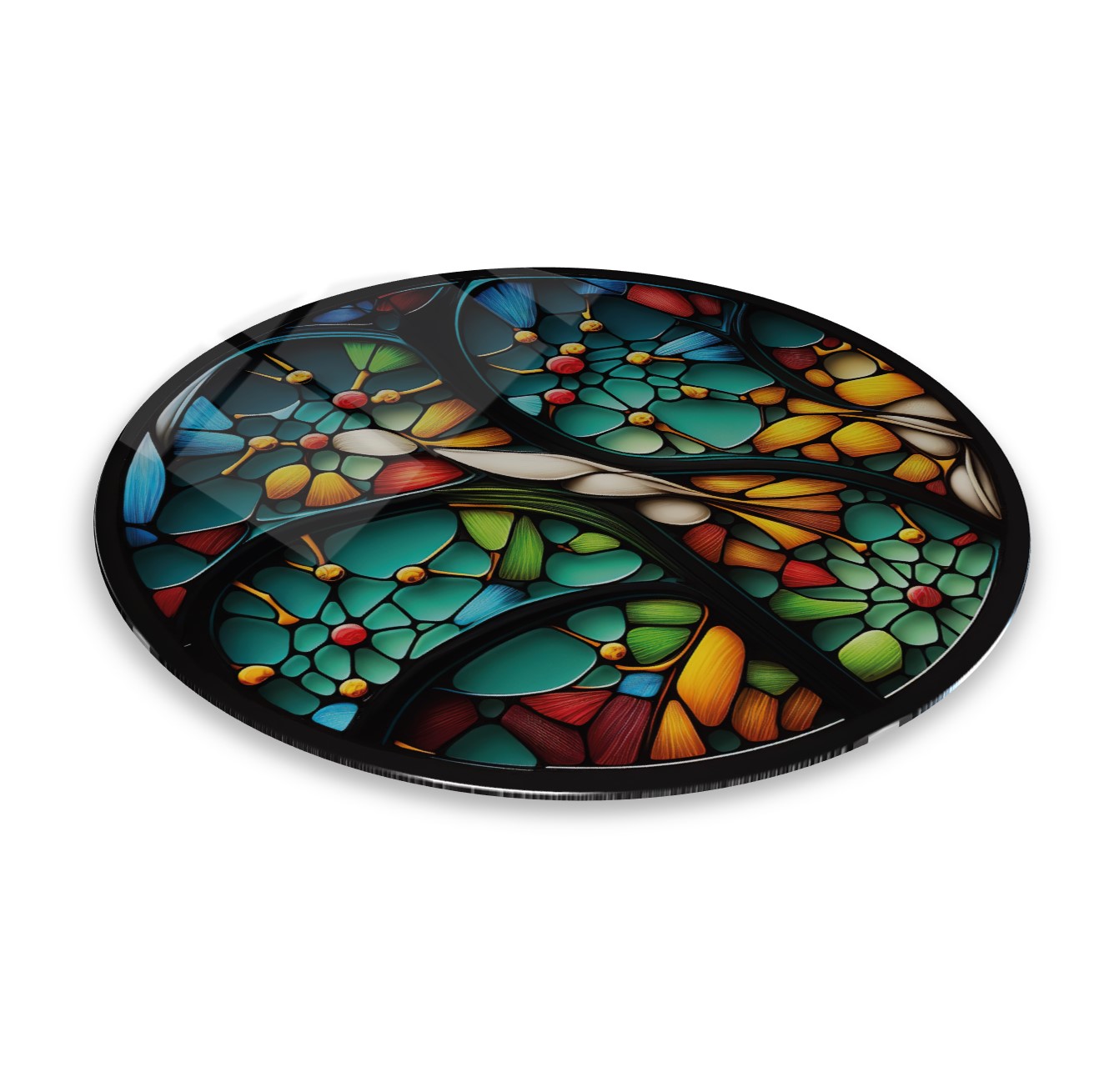 Vitray Yuvarlak Cam Tablo