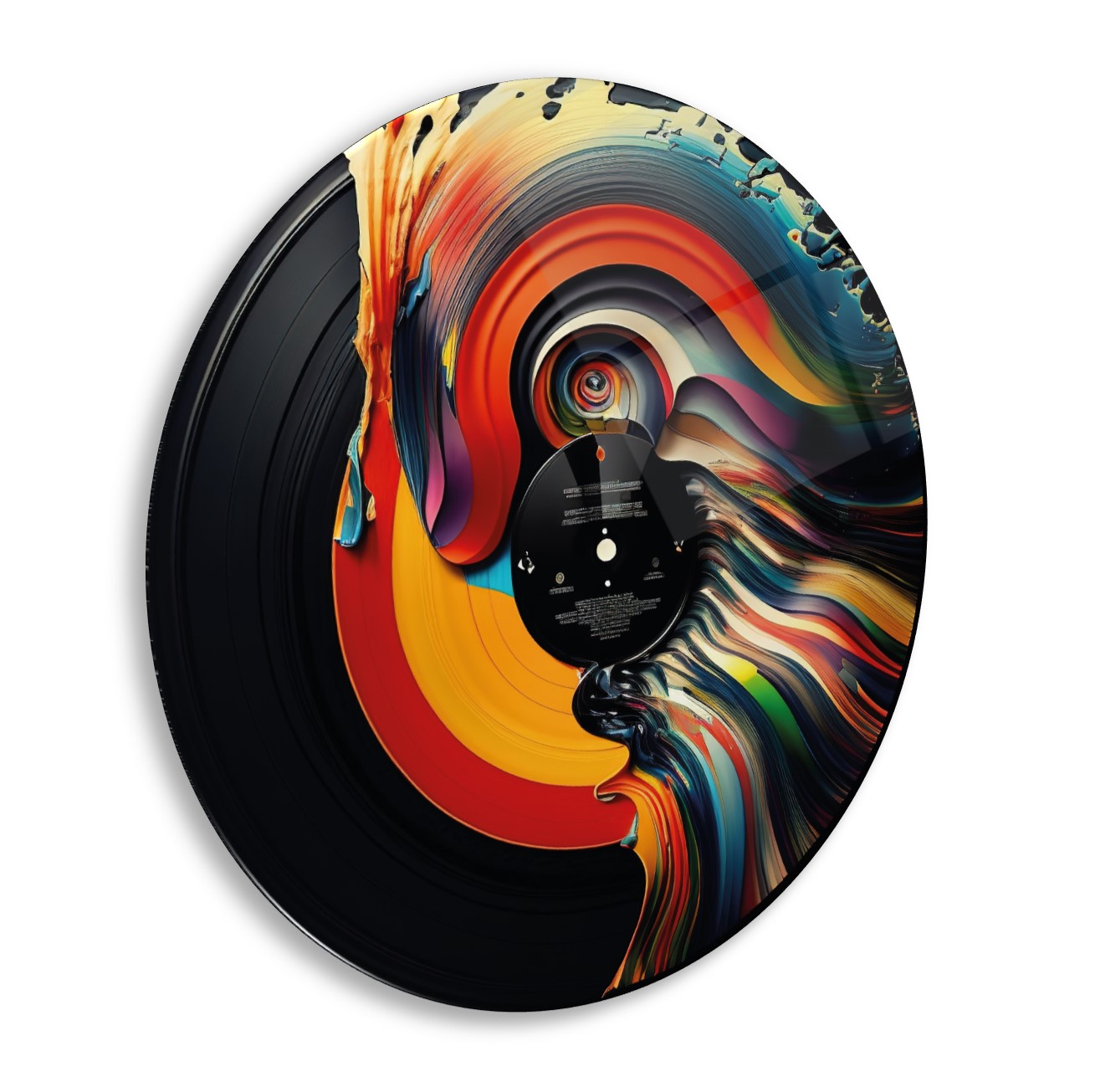 Plak Yuvarlak Cam Tablo