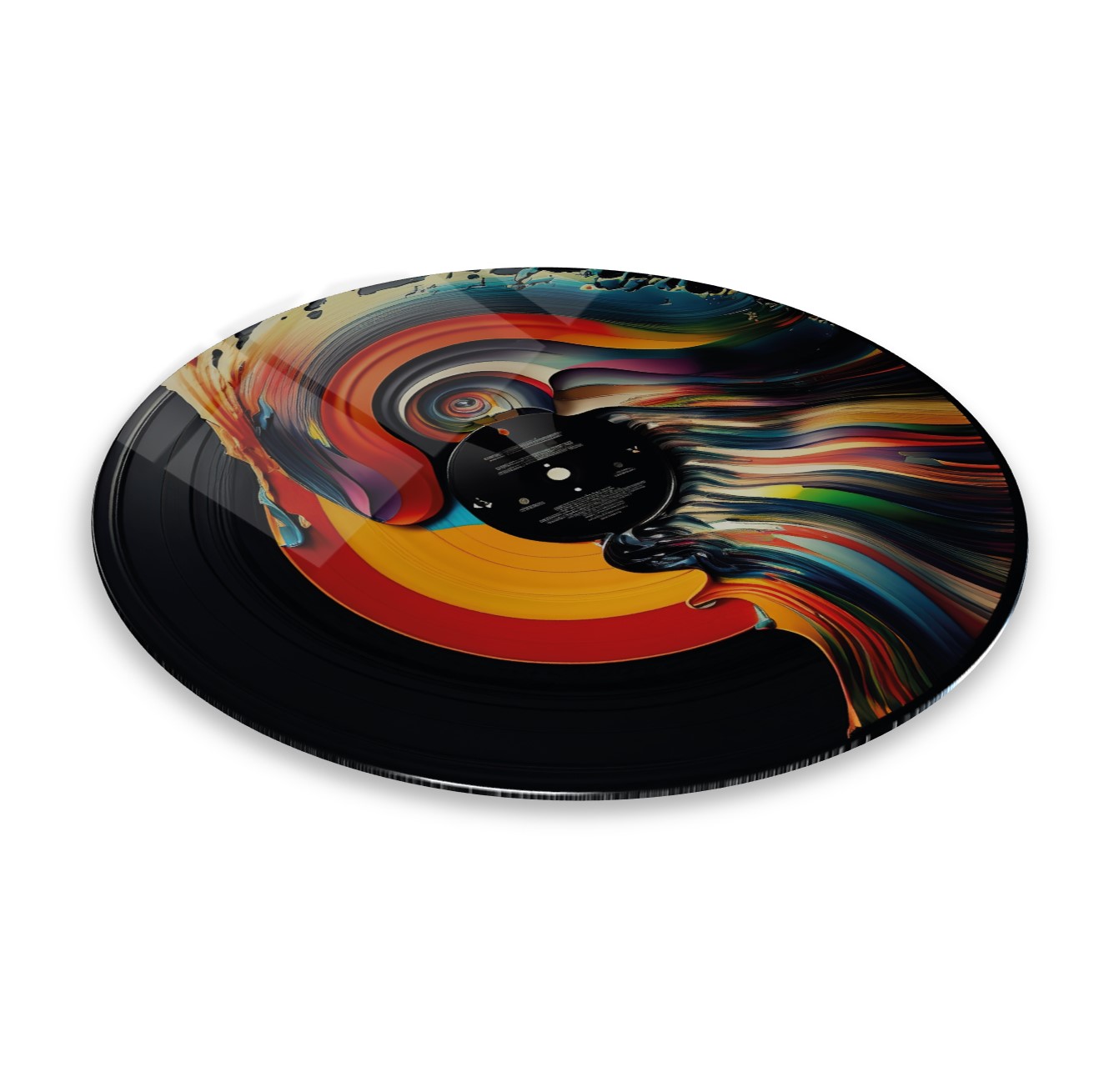 Plak Yuvarlak Cam Tablo