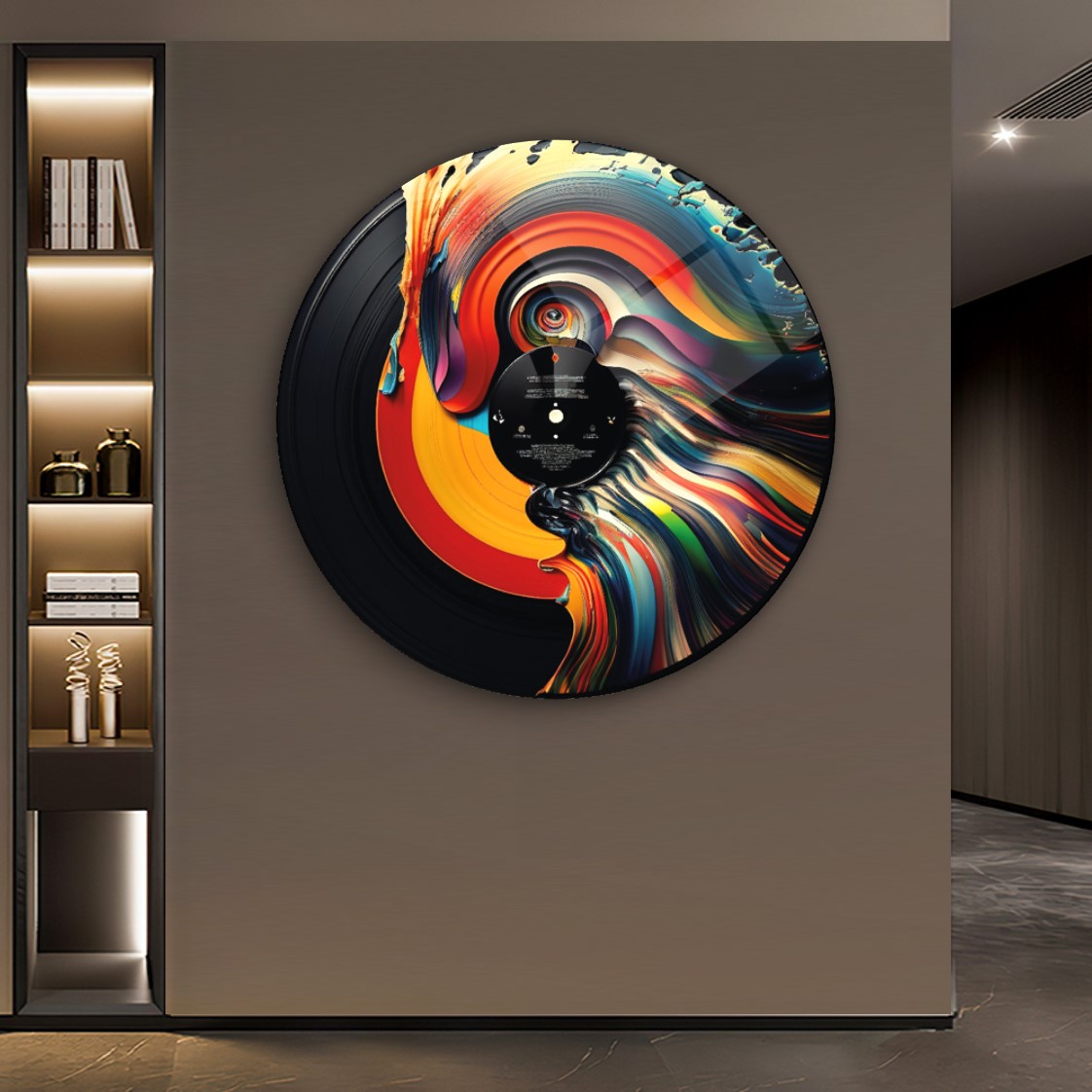 Plak Yuvarlak Cam Tablo